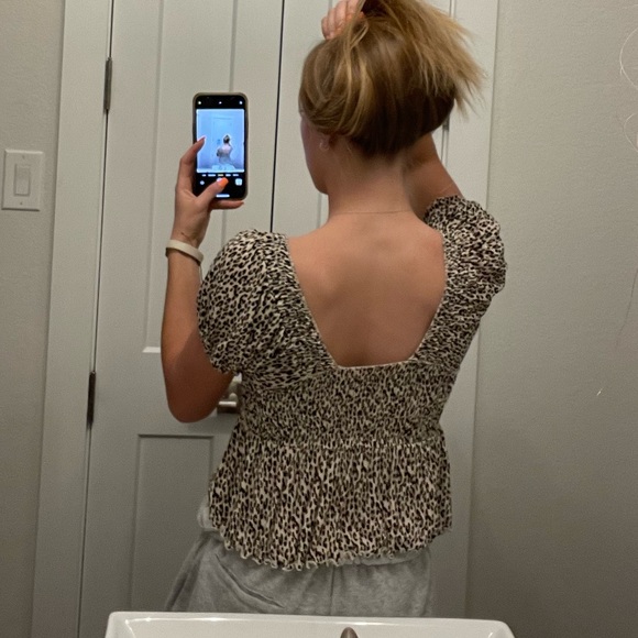 Cheetah Print Urban Outfitters Top - Picture 3 of 6